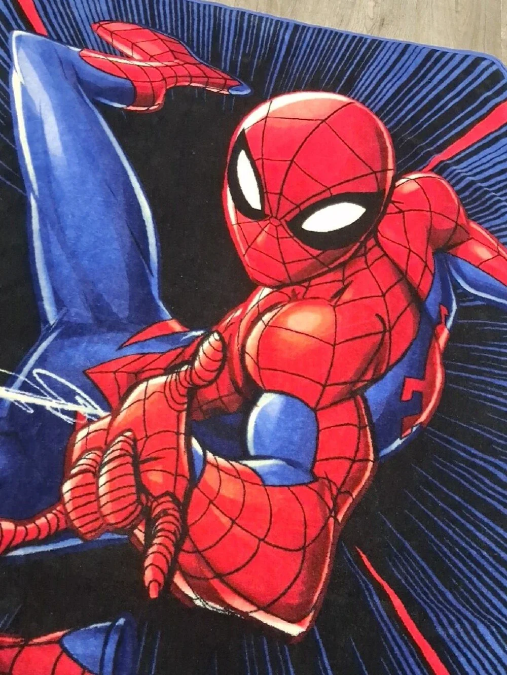 Spider-Man Kids Plush Throw Blanket - Red & Blue